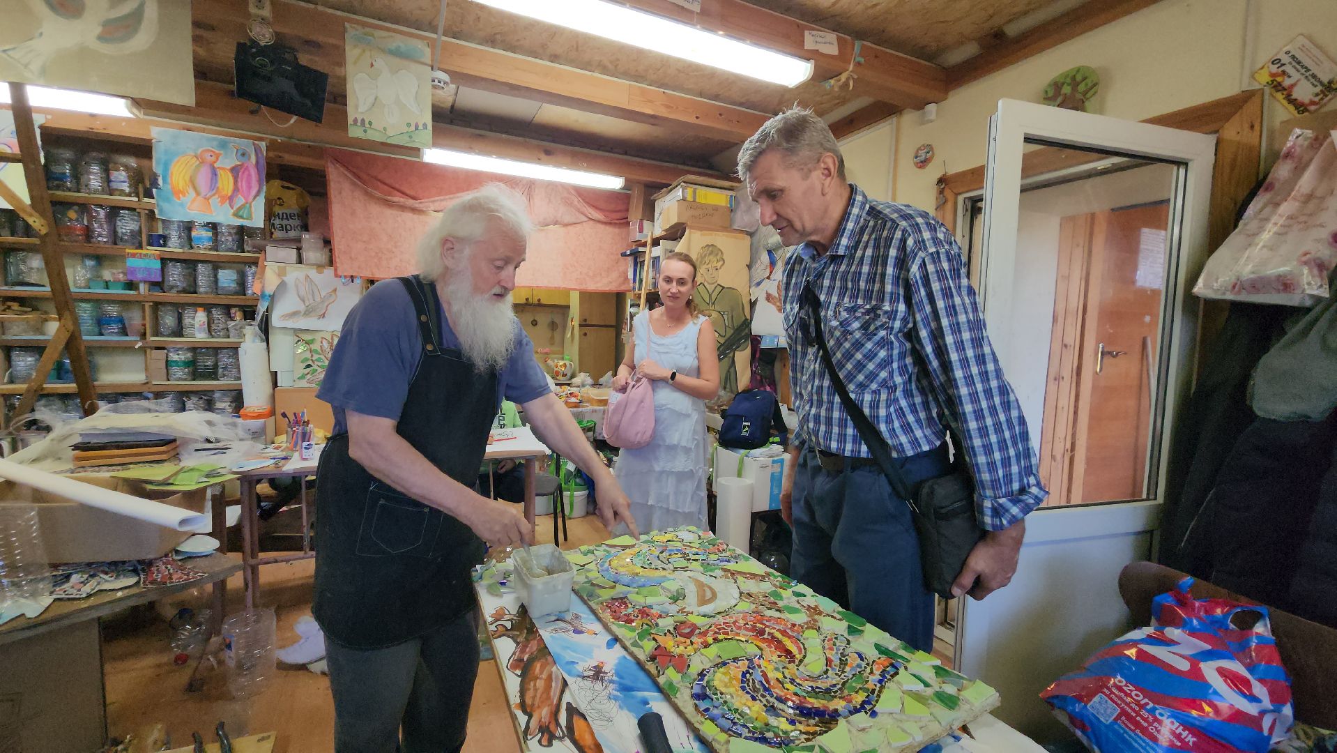 Школа мозаики, Лобня, Выставка,