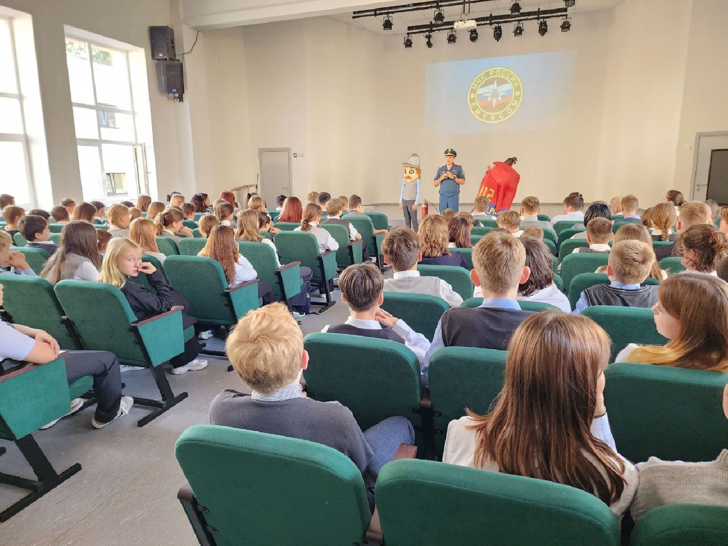 Солнечногорск, Школа, Ученики, пожарная безопасность, урок,