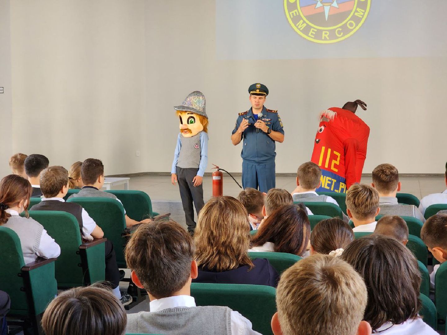 Солнечногорск, Школа, Ученики, пожарная безопасность, урок,