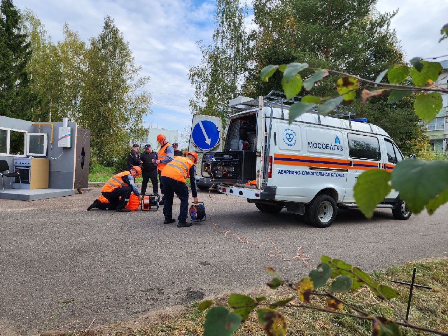 можайск, можайский городской округ, подмосковье, газ, утечка газа, учебно-тренировочные занятия, Мособлгаз, отработка действий,