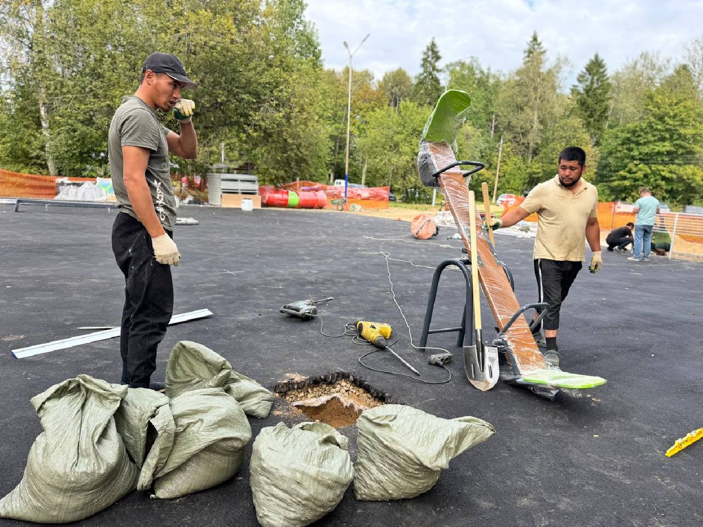 игровая площадка, губернаторская программа, городской округ восход, бригада, дети,