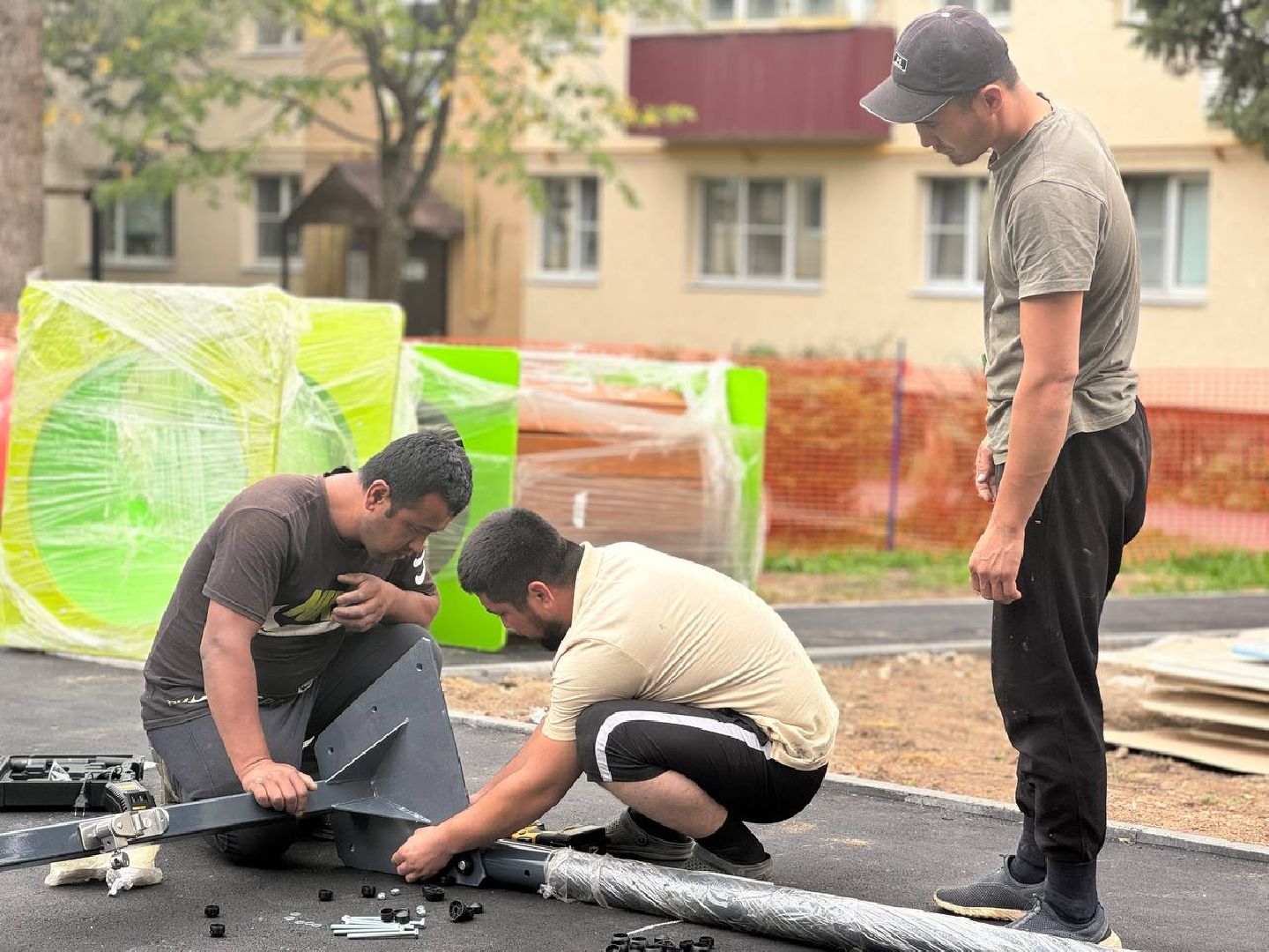 игровая площадка, губернаторская программа, городской округ восход, бригада, дети,