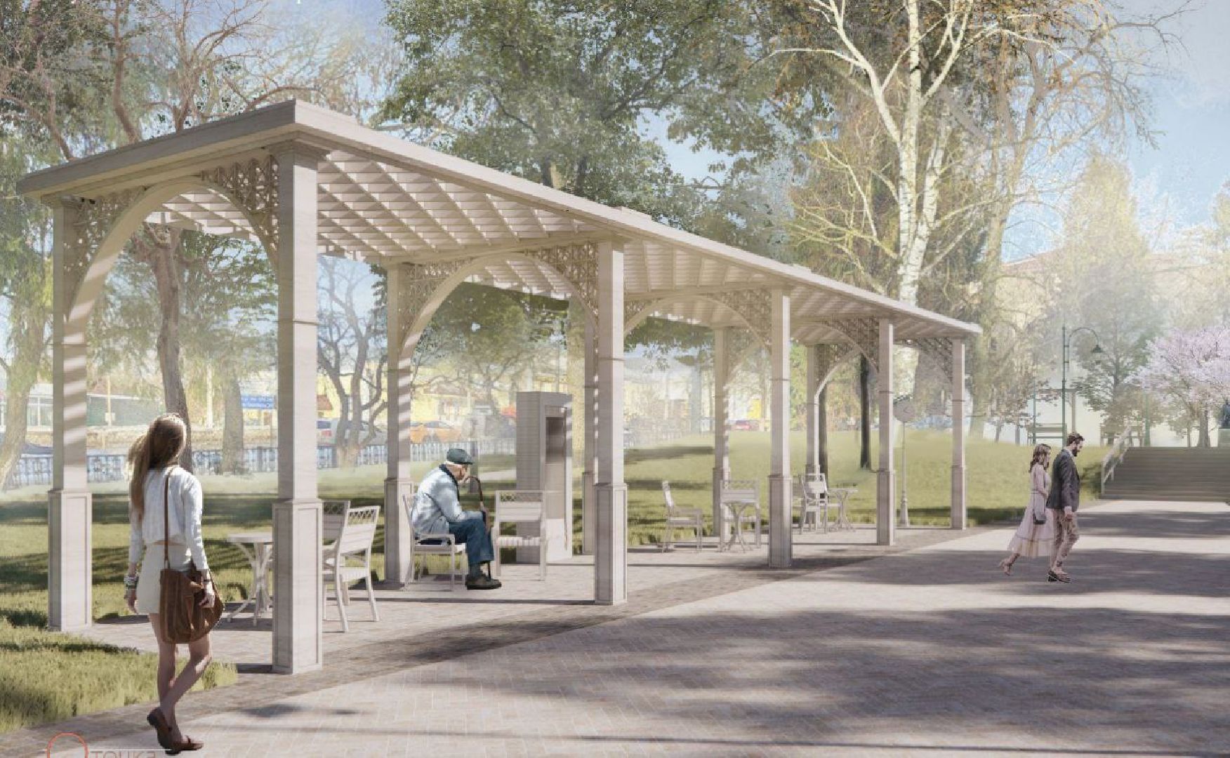 Чехов, бульвар Чехова, сквер Чехова, реконструкция, благоустройство, фонтан, пешеходные дорожки, озеленение, арт объекты, освещение, качели, нацпроект Жилье и городская среда, формирование комфортной городской среды,