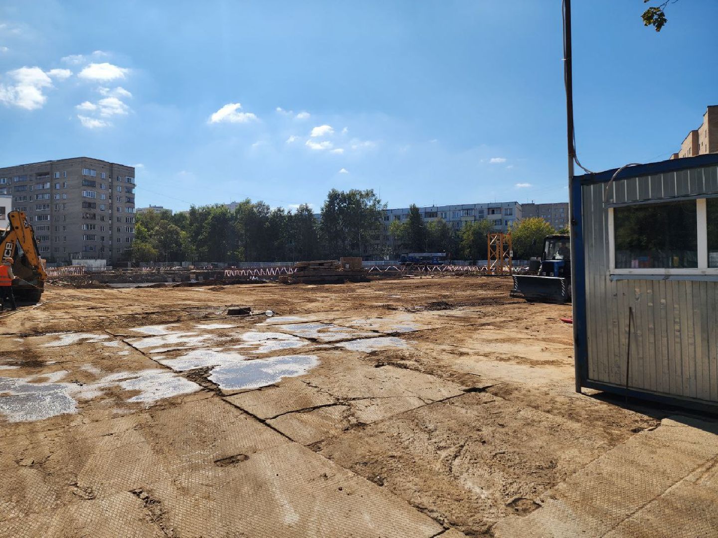 Солнечногорск, пристройка к школе, строители, Ученики, Учителя,