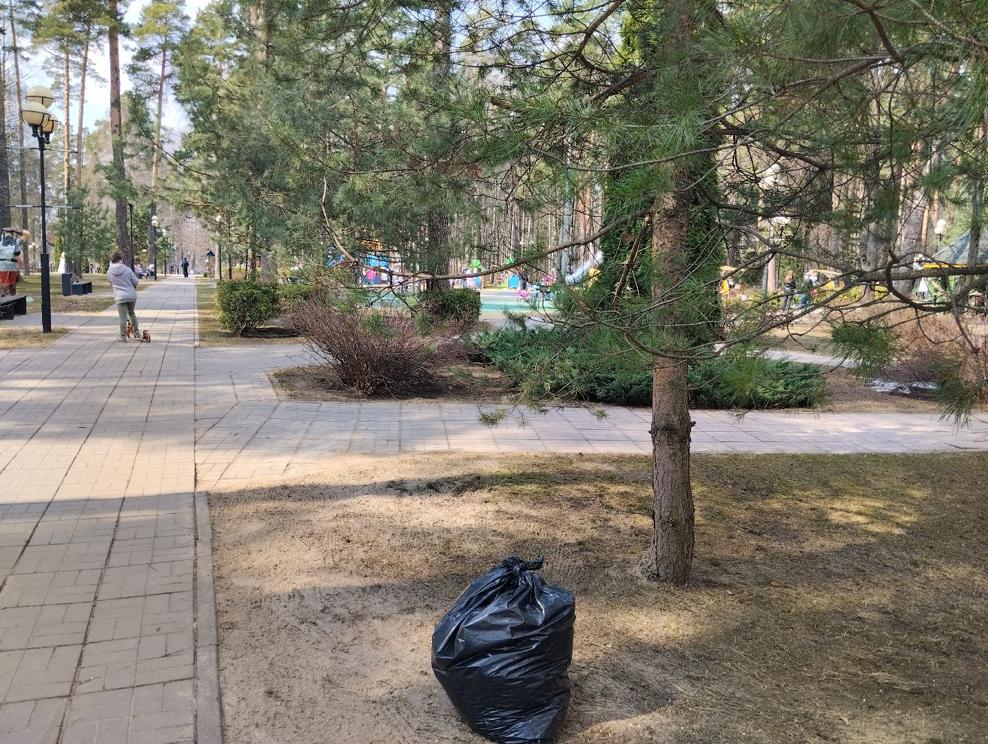 парки, уборка