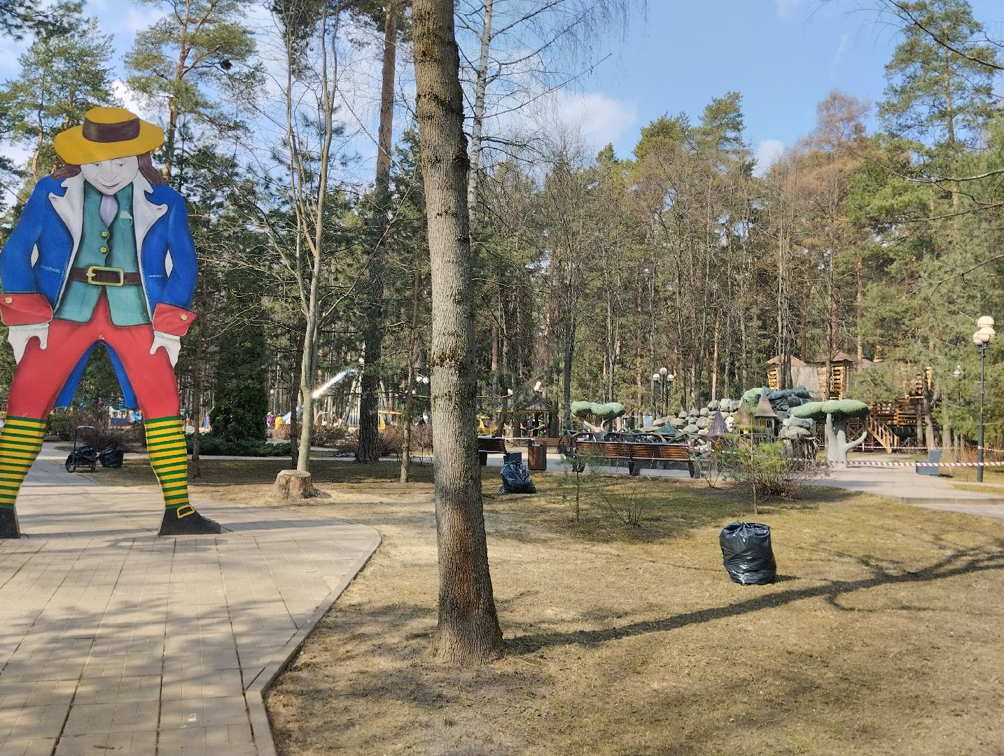 парки, уборка