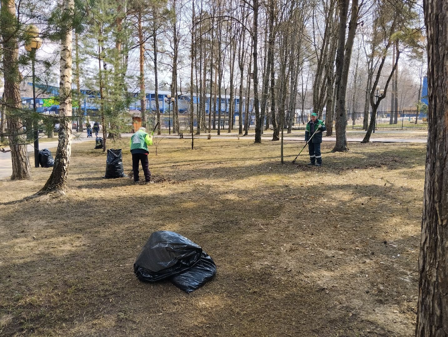 парки, уборка