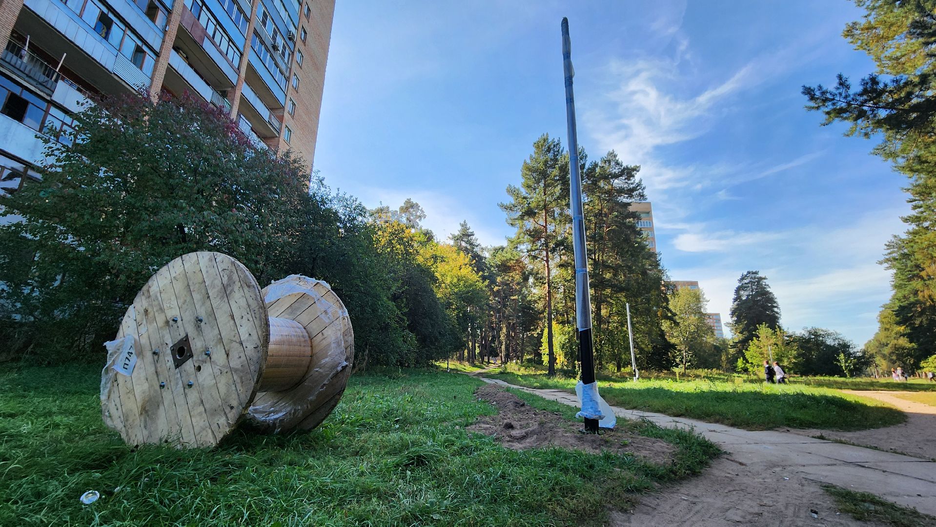 светлый город, освещение, протвино, улица дружбы, опоры освещения,