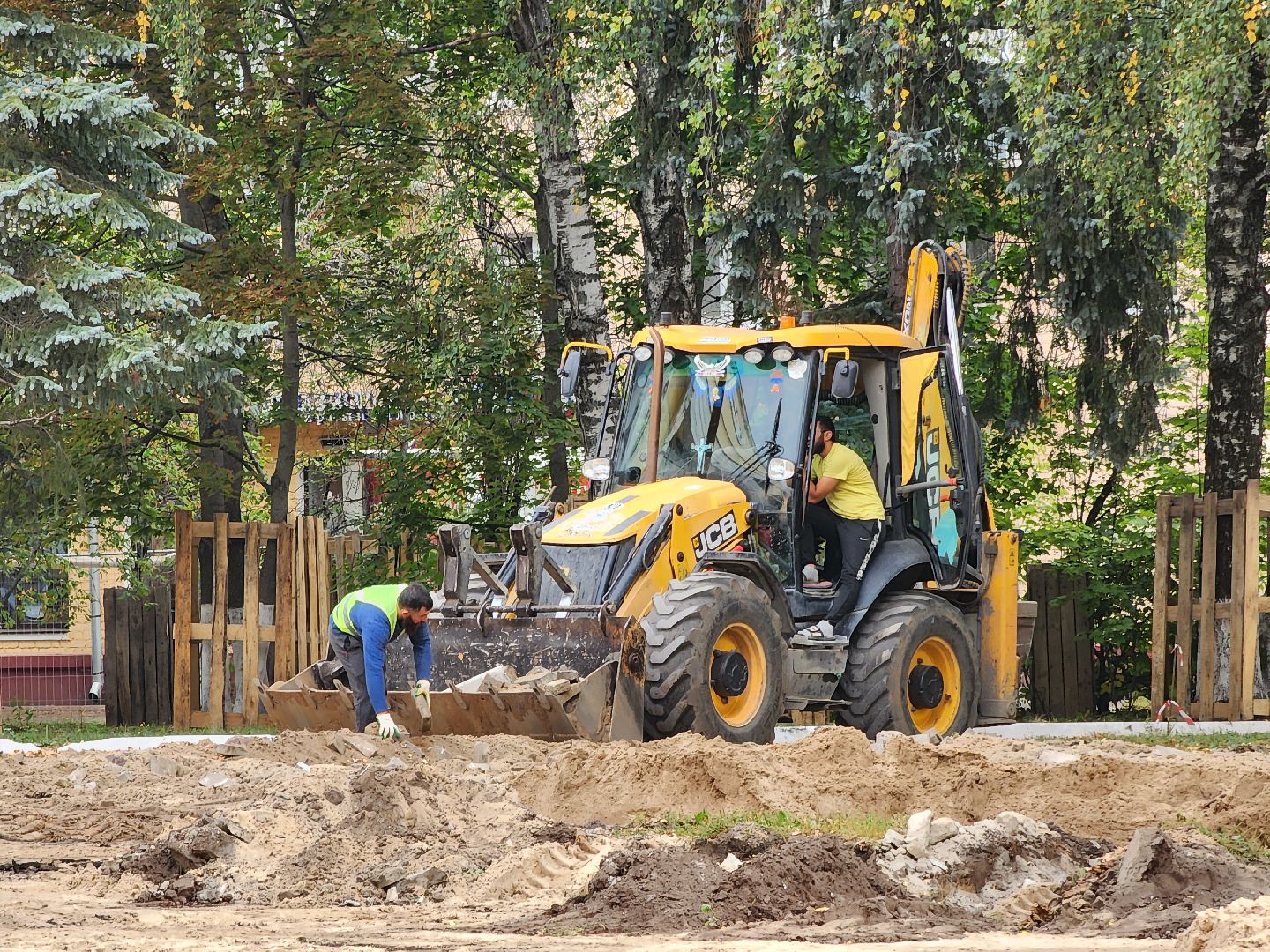 Дубна, Благоустройство, дк октябрь, Демонтаж,