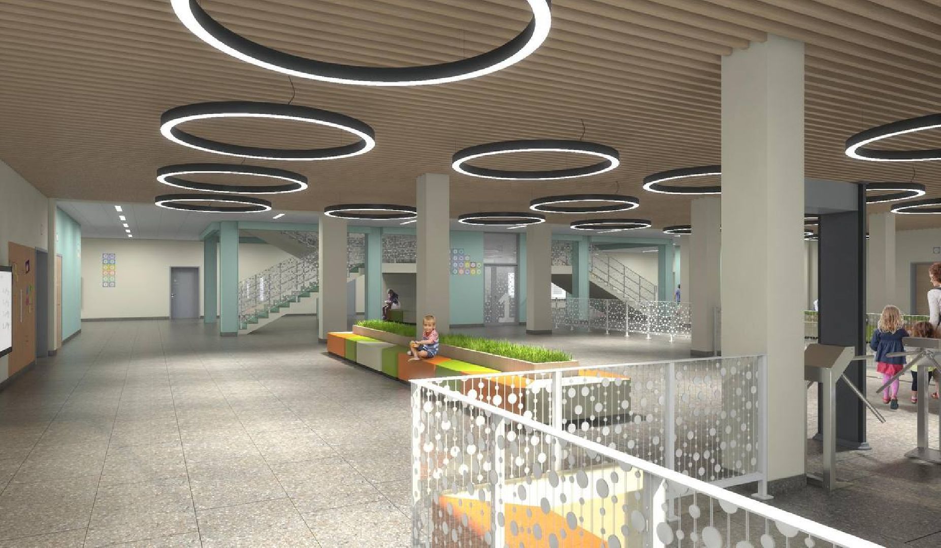 Реутов, строительство, образование, школы, IT-уклон, здание, внутренняя отделка,