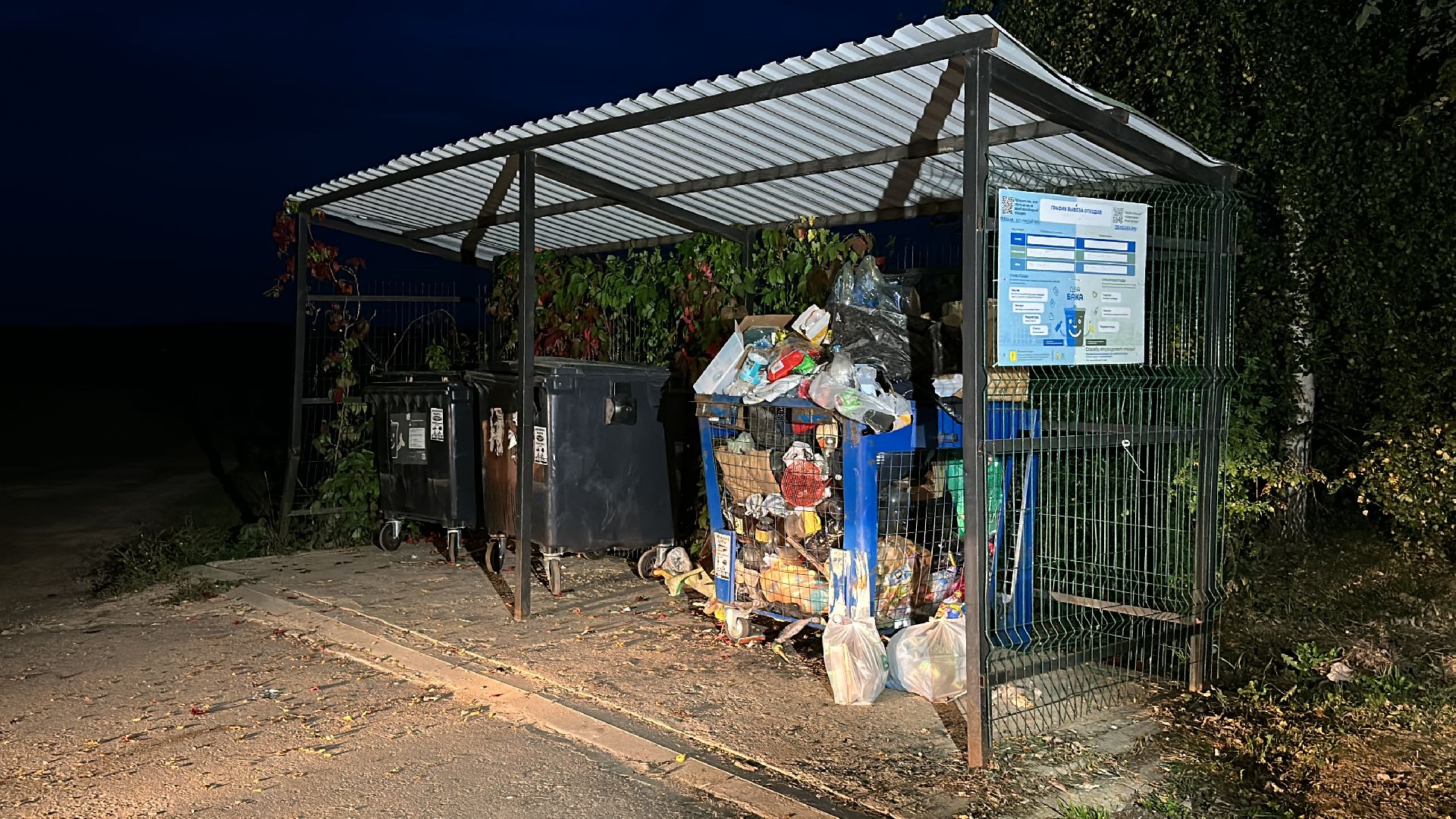 Клин, общество, ЖКХ, контейнерная площадка, контейнер для мусора, люди, выездная администрация,