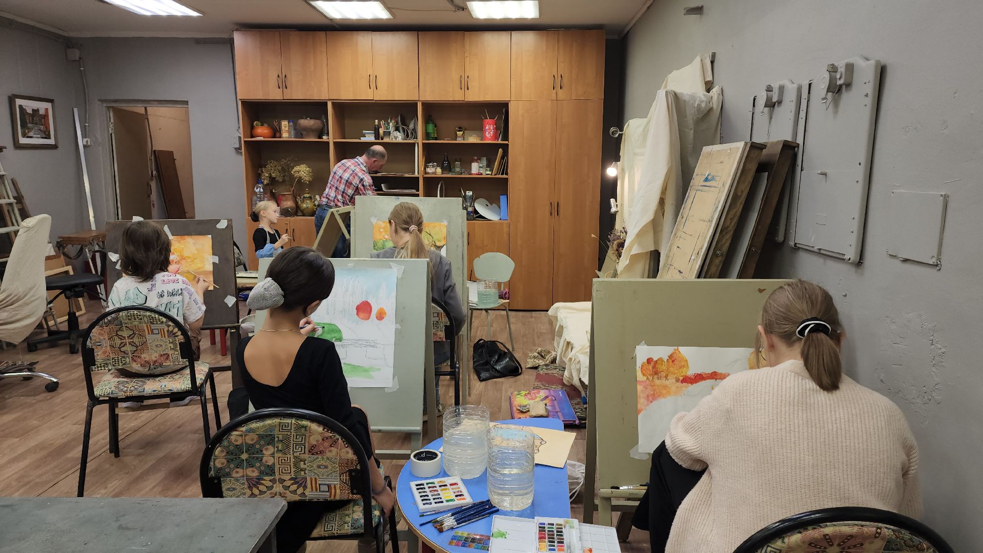 Живопись, Акварель, Лобня, рисование,Осень,