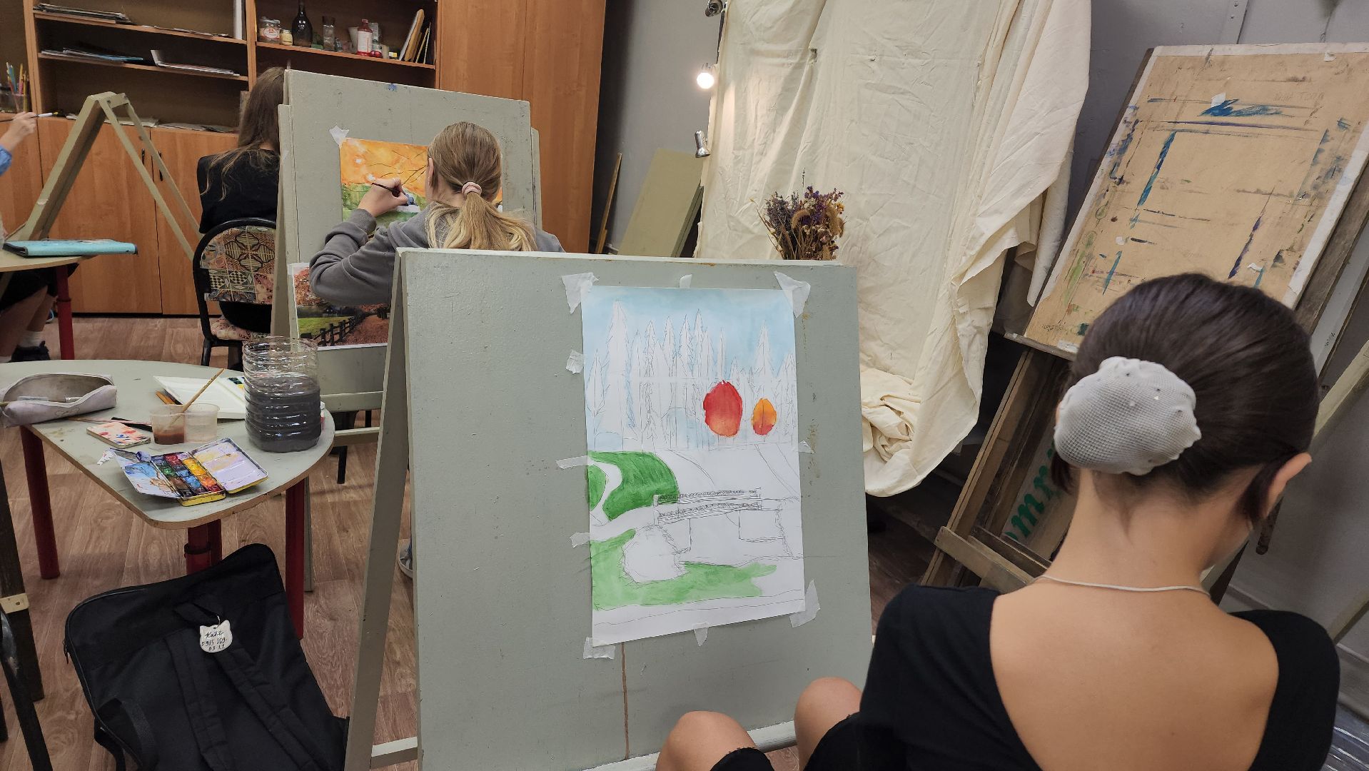 Живопись, Акварель, Лобня, рисование,Осень,