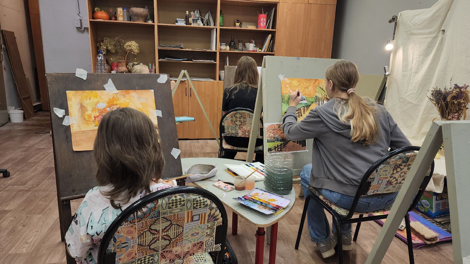 Живопись, Акварель, Лобня, рисование,Осень,