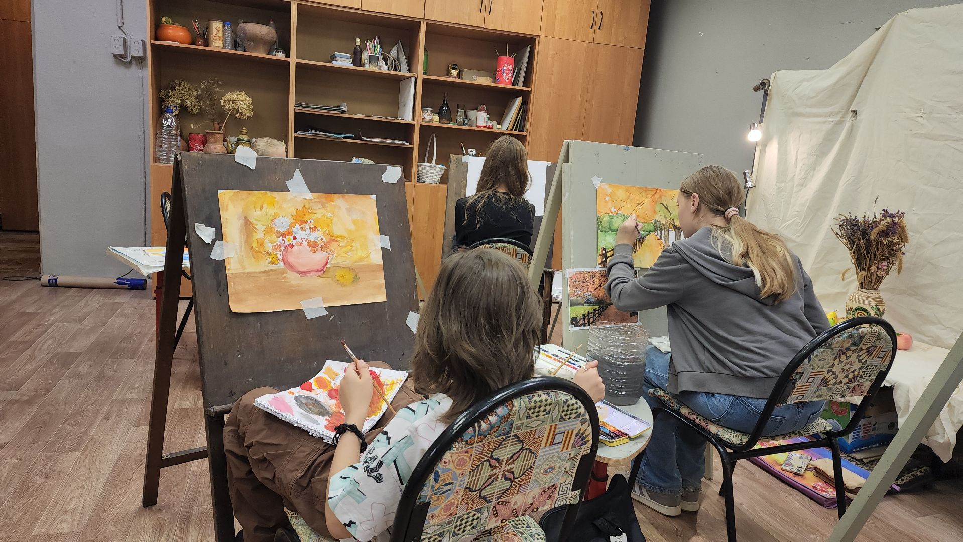 Живопись, Акварель, Лобня, рисование,Осень,