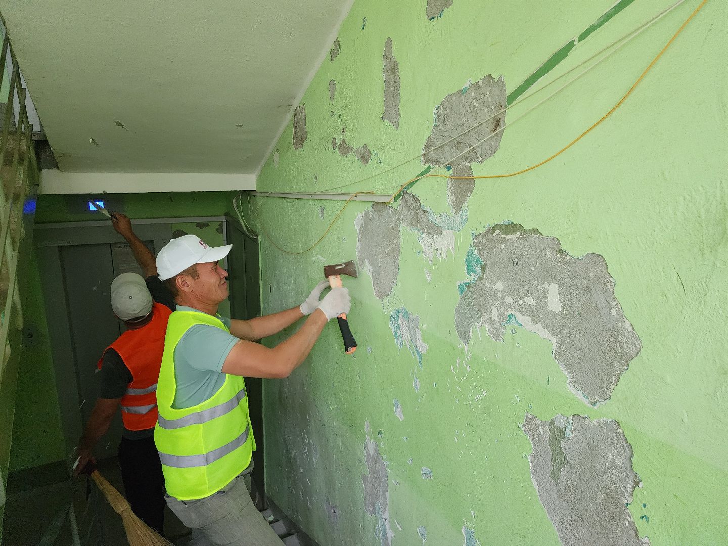 текущий ремонт мкд, ремонт подъездов, жкх, ремонт подъездов многоквартирного дома, видное плк, ао ук жкх,проспект ленинского комсомола, губернаторская программа софинансирования,