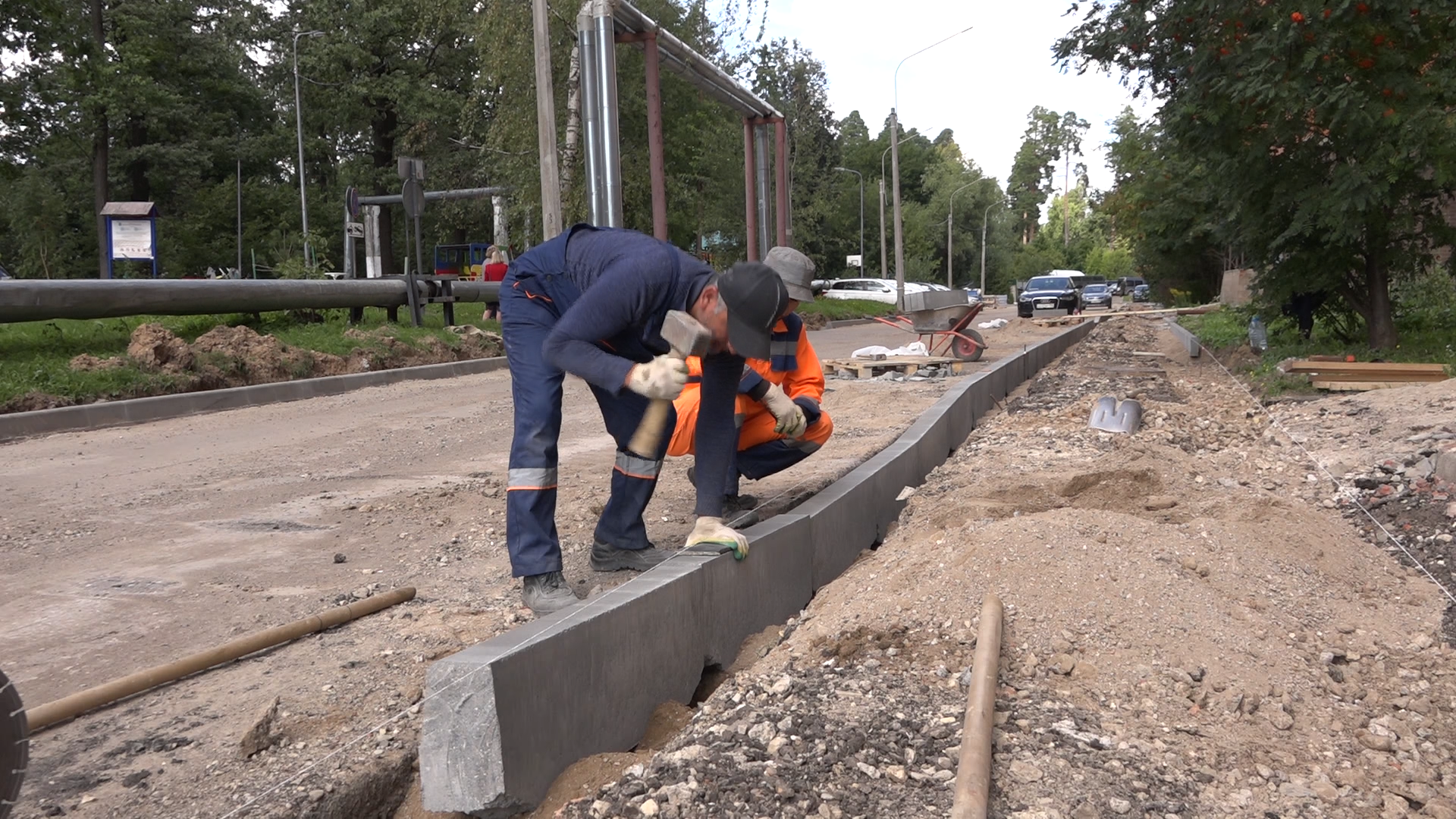 благоустройство территории, микрорайон Тополек Власиха, Микрорайон Школьный Власиха, комплексное благоустройство, работы по благоустройству,