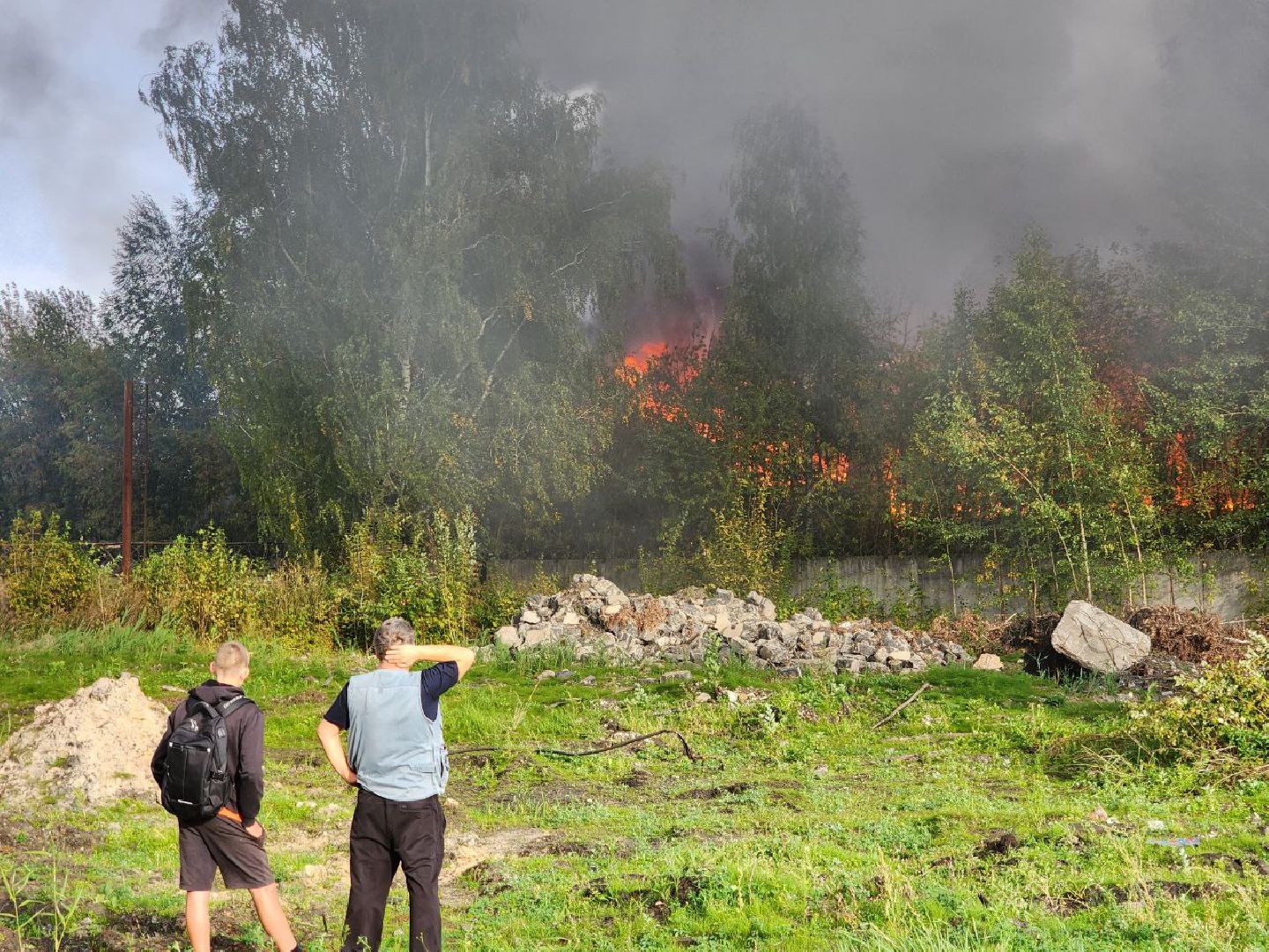 пожар, Шатура, МЧС,