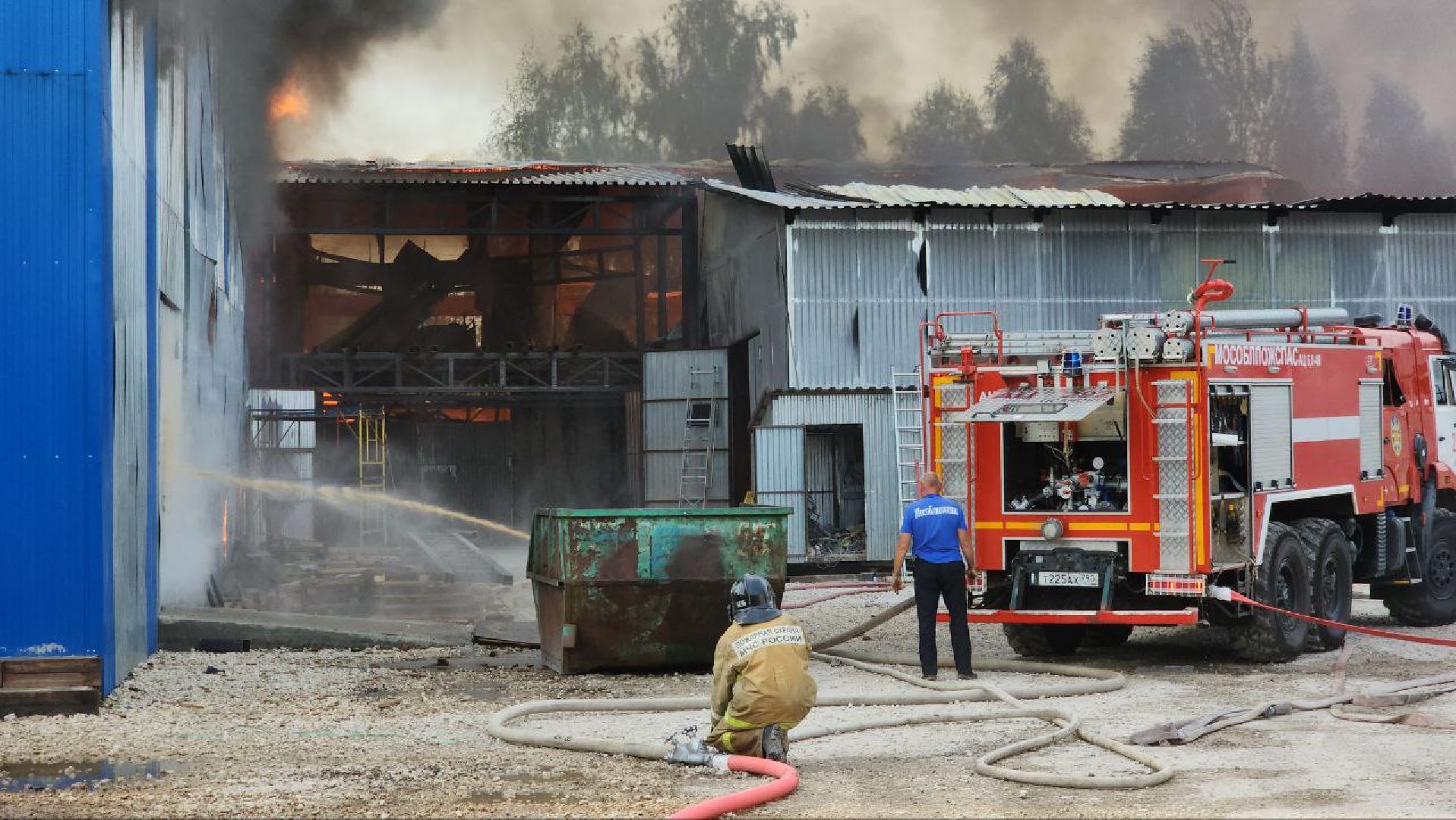 пожар, Шатура, МЧС,