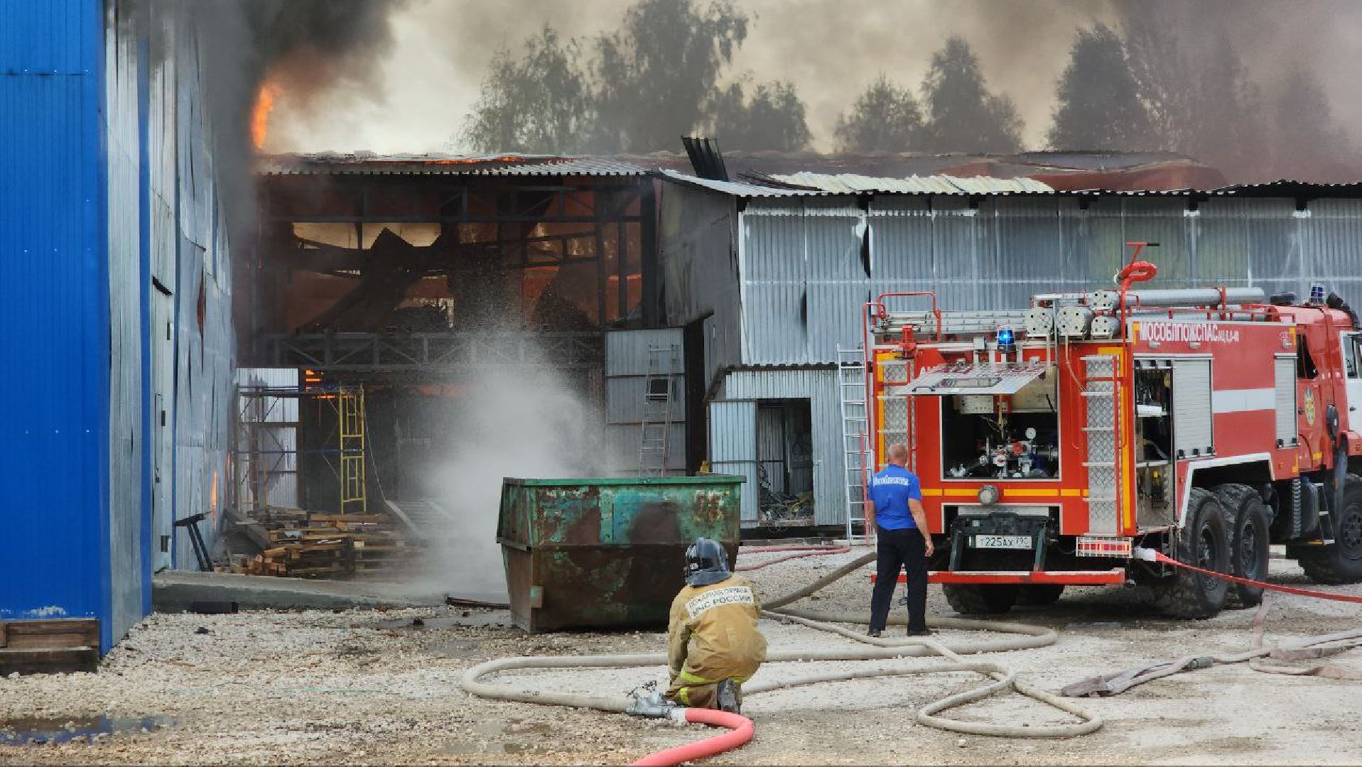 пожар, Шатура, МЧС,
