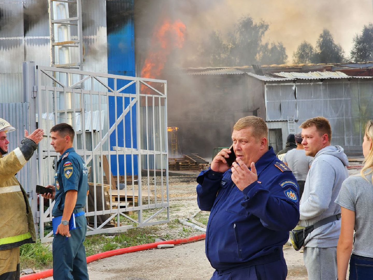 пожар, Шатура, МЧС,