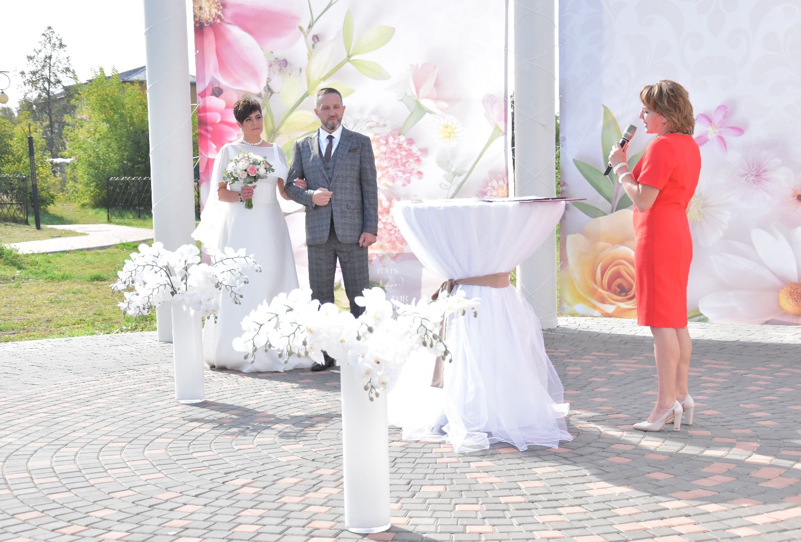 свадьба, выездная регистрация брака, парк крестов брод, Рошаль,