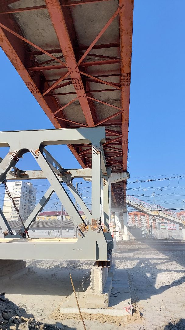 пешеходный переход, железная дорога, мост, строительство, серпухов, вокзал,