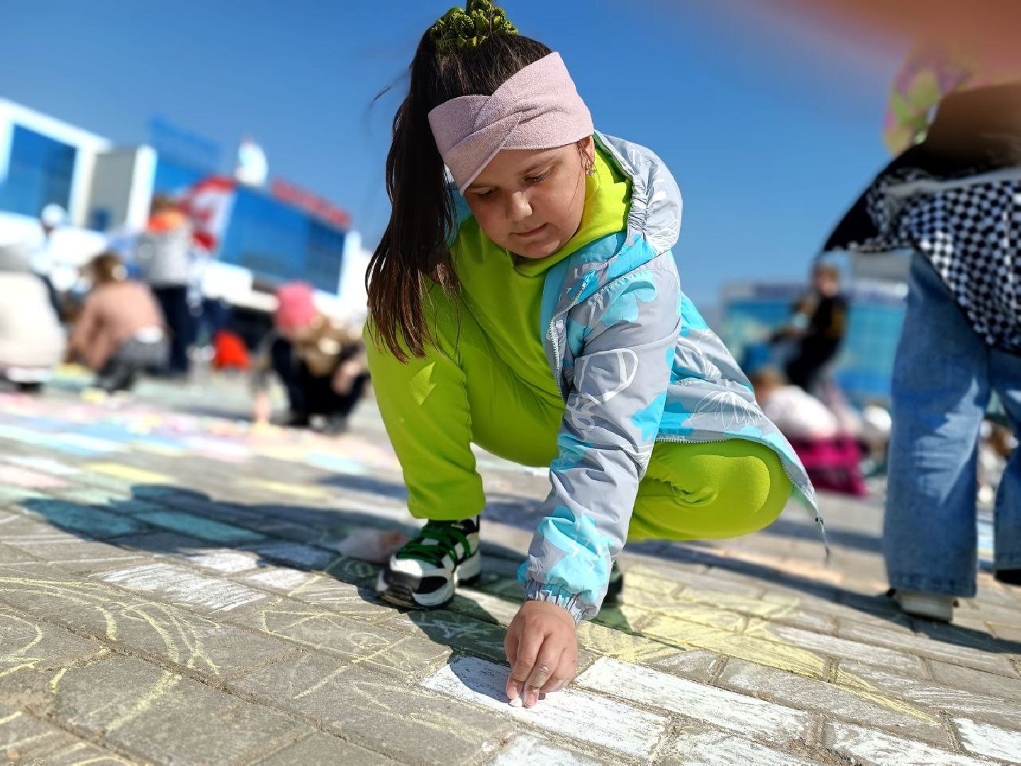 Можайск, Можайский го, День космонавтики, Юрий Гагагрин, Поехали, акция, большая раскраска