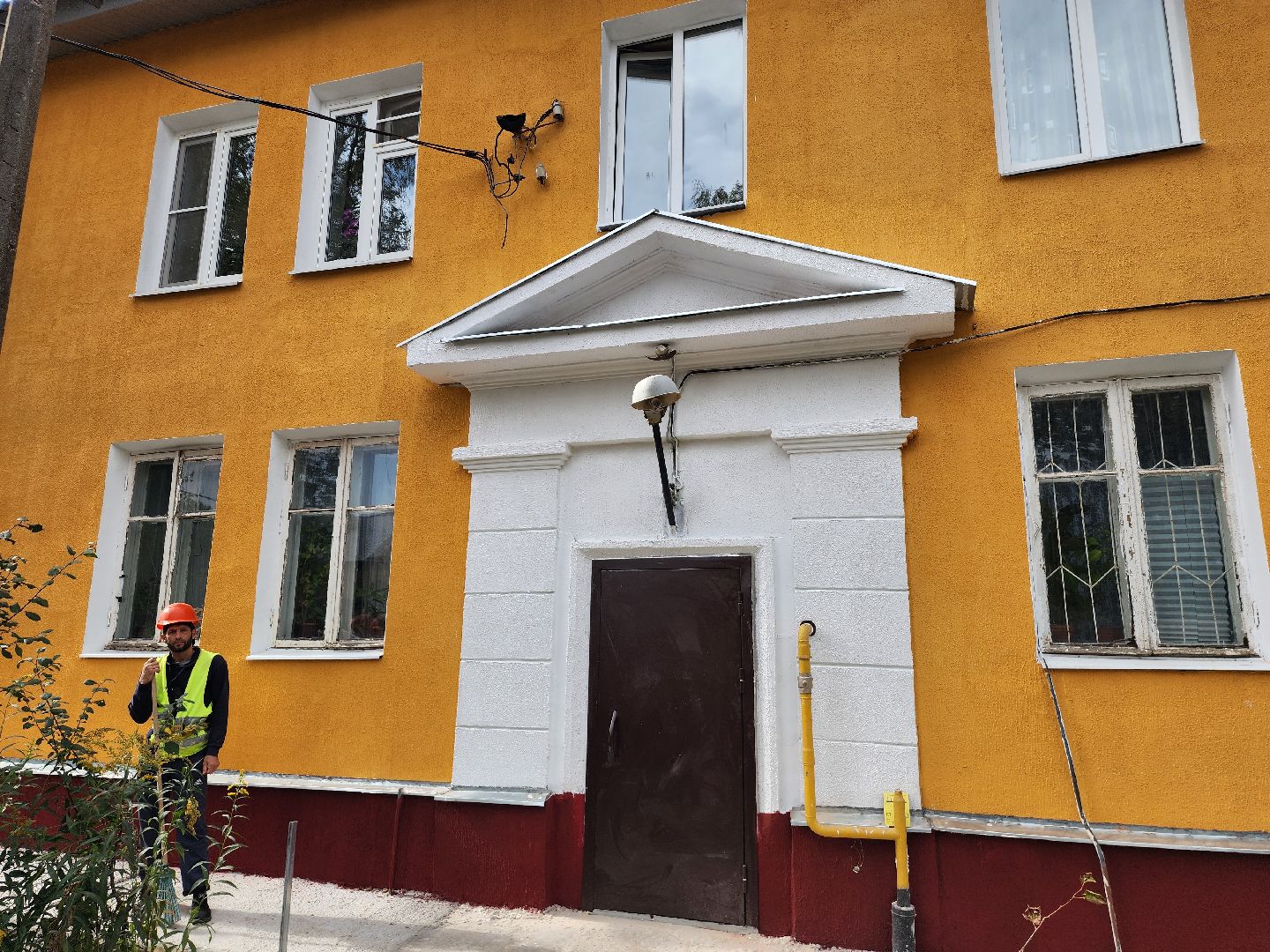 серпухов, улица калинина, ремонт фасада дома, капитальный ремонт мкд, региональная программа,