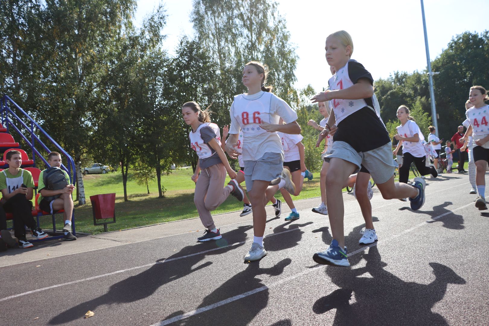 лотошино, лотошинский стадион, спорт, кросс, бег, дети,