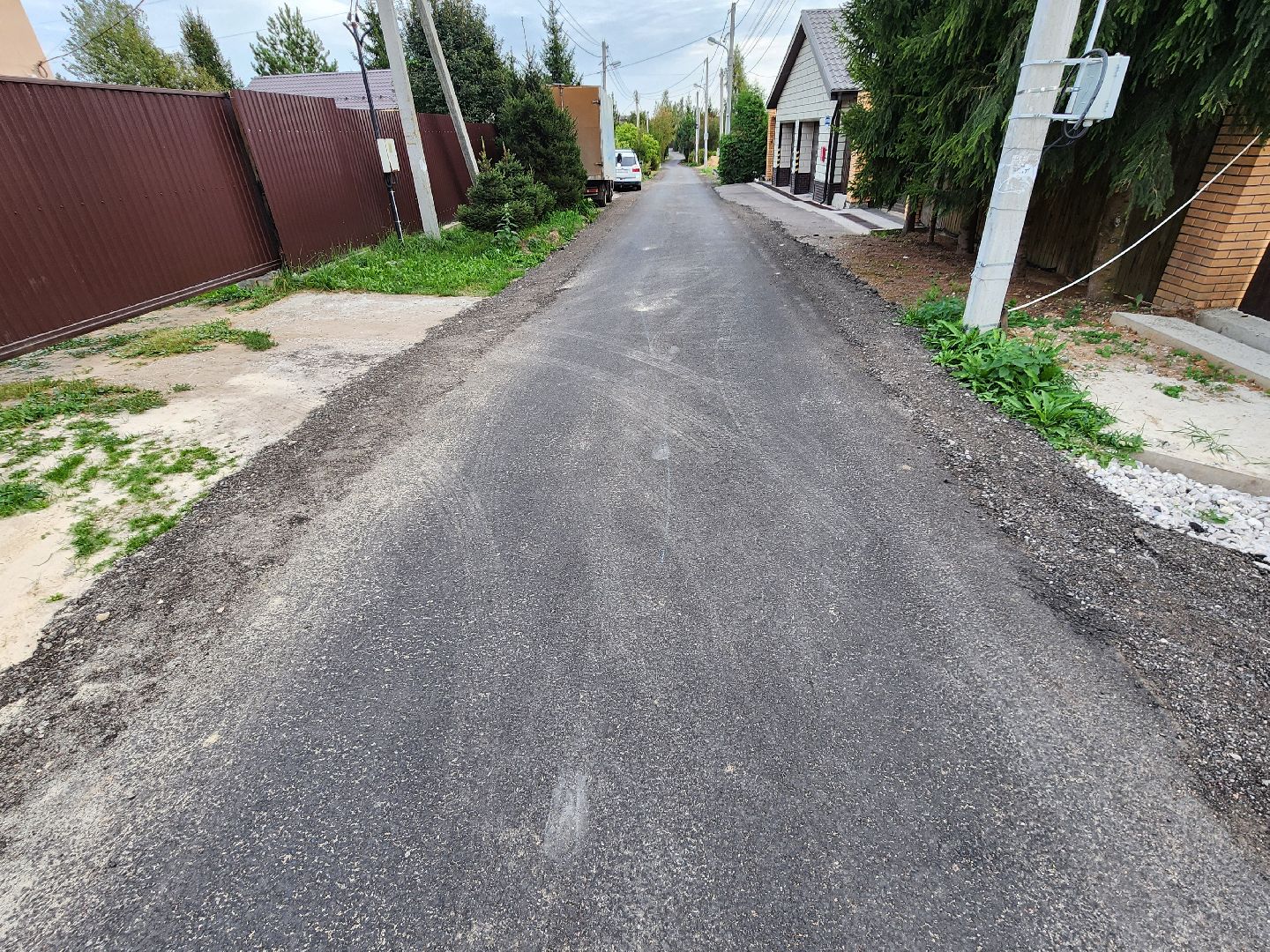 Чехов, деревня Курниково, улица Верхняя, дорожный ремонт, строительство дороги, благоустройство, развитие и функционирование дорожно-транспортного комплекса,