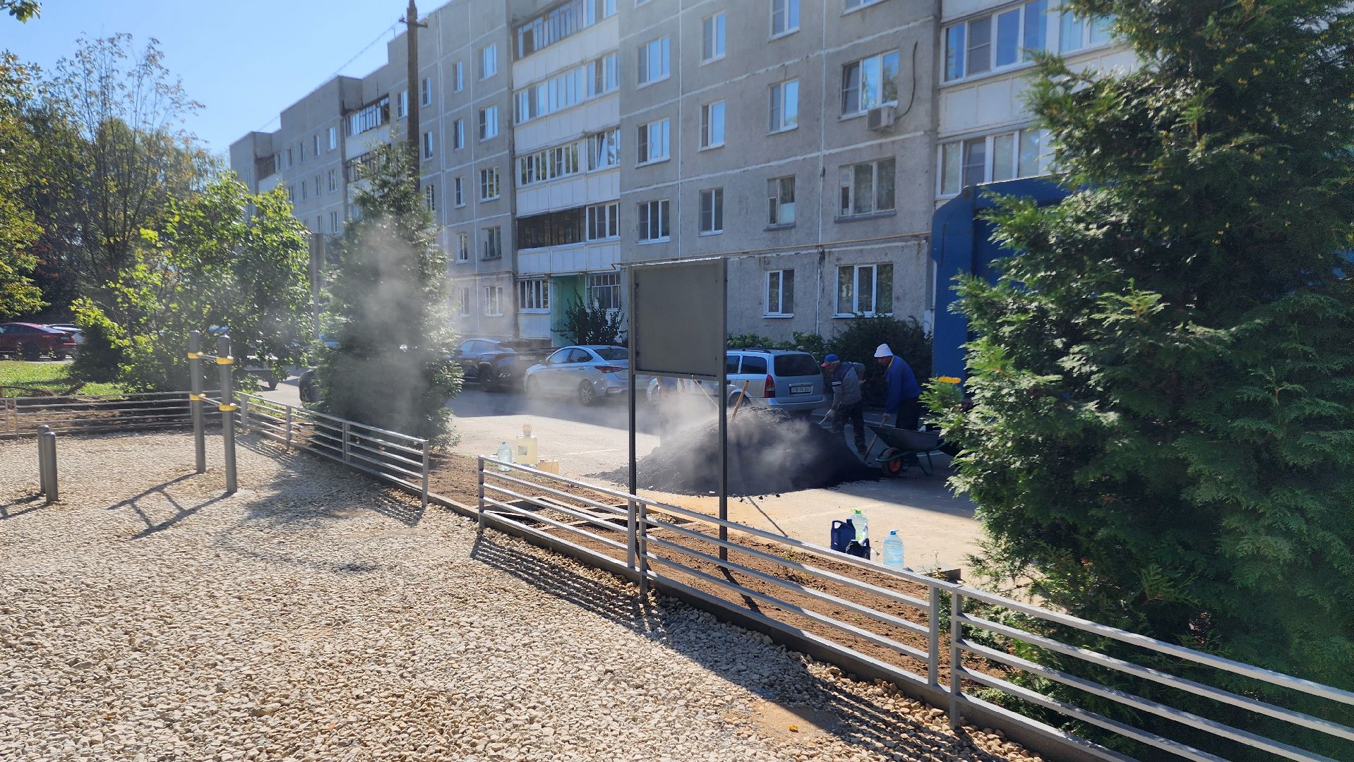 Бронницы, Строительство спортивной площадки, Новая площадка для воркаута, Строительство площадки в поселке Горка,