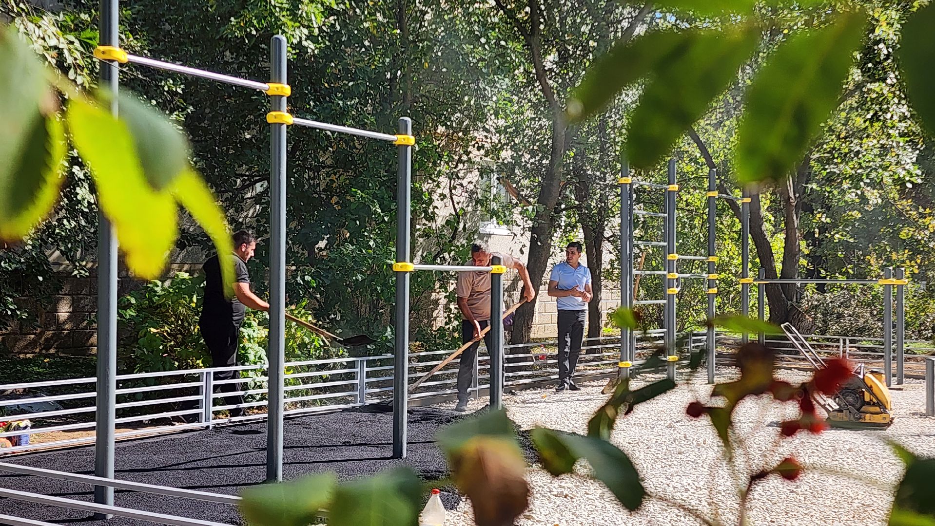 Бронницы, Строительство спортивной площадки, Новая площадка для воркаута, Строительство площадки в поселке Горка,