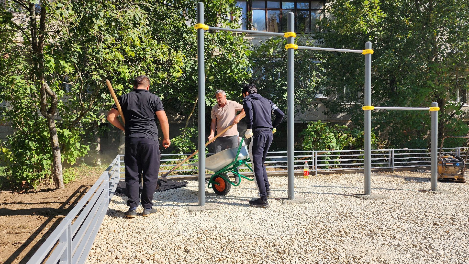 Бронницы, Строительство спортивной площадки, Новая площадка для воркаута, Строительство площадки в поселке Горка,