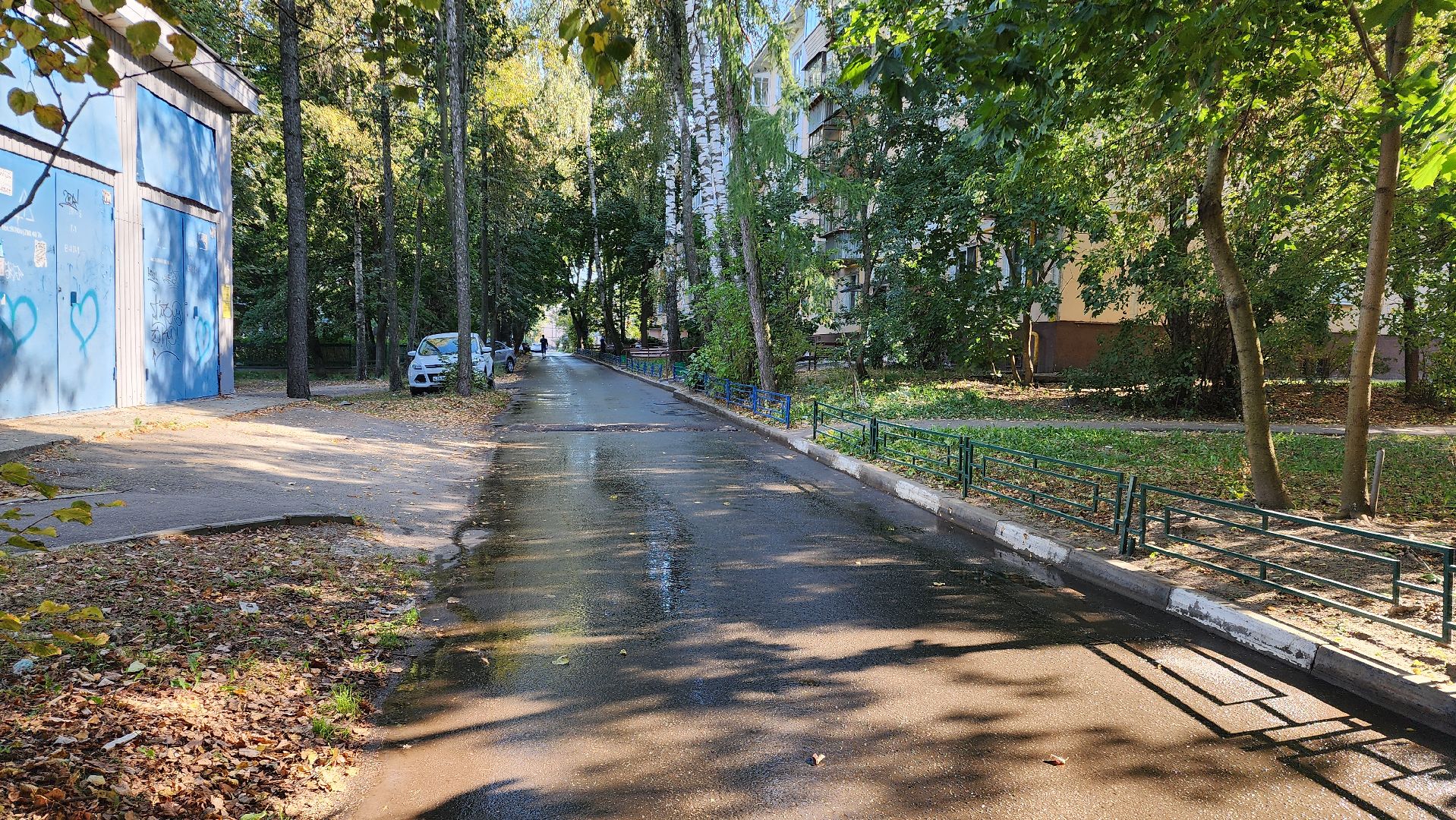 Бронницы, Уборка дворов, Осенняя уборка дворов, Благоустройство,