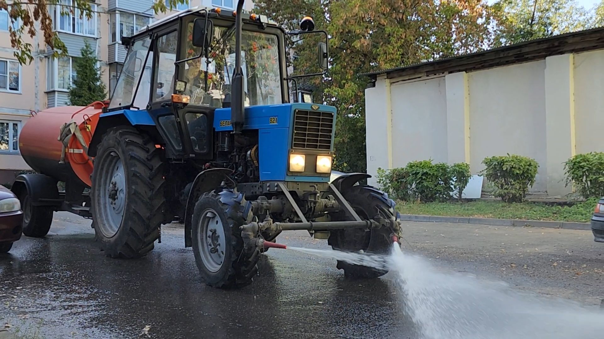 Бронницы, Уборка дворов, Осенняя уборка дворов, Благоустройство,