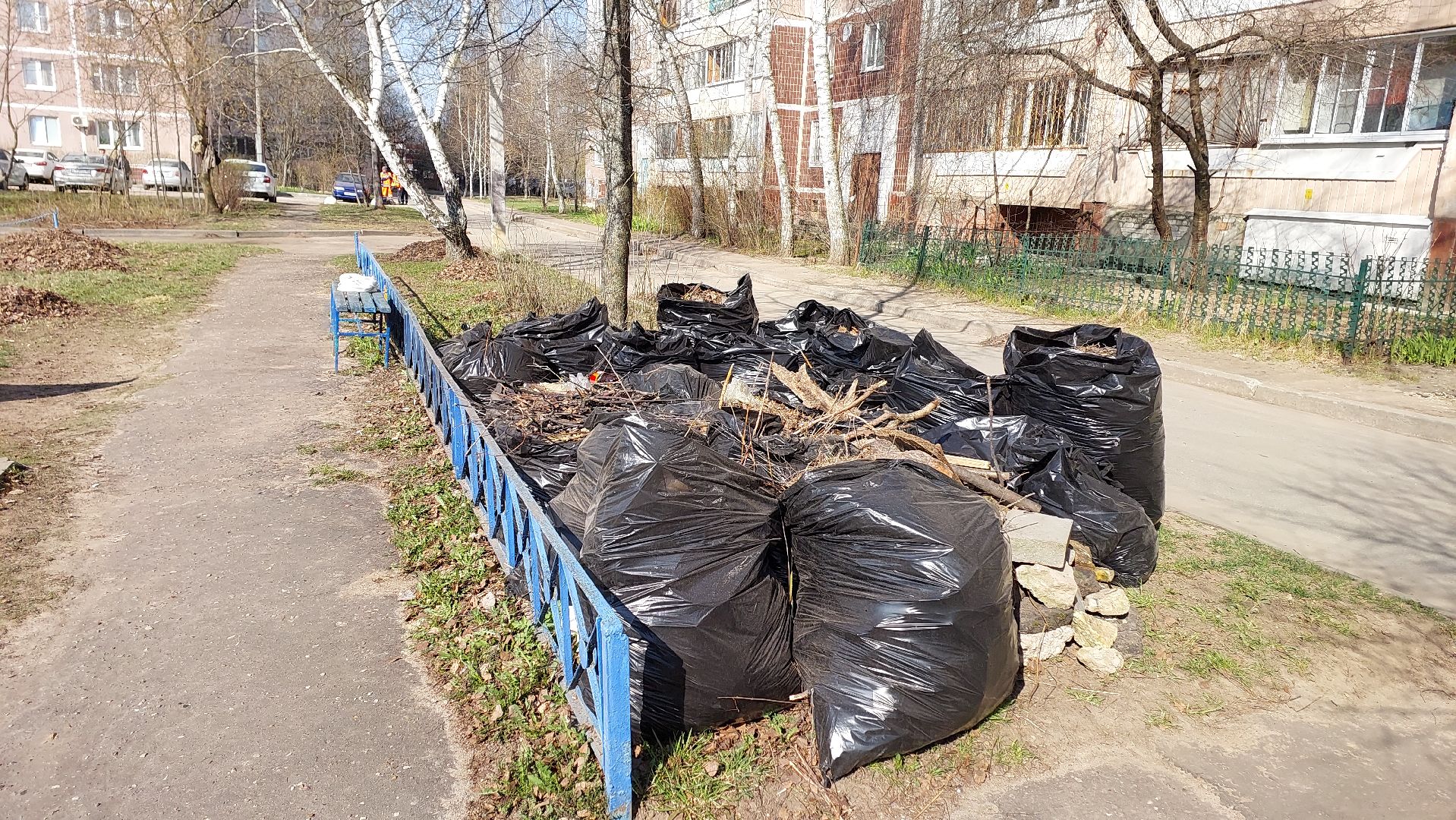 субботник, месячник по уборке, подмосковье, комбинат благоустройства, серпухов,