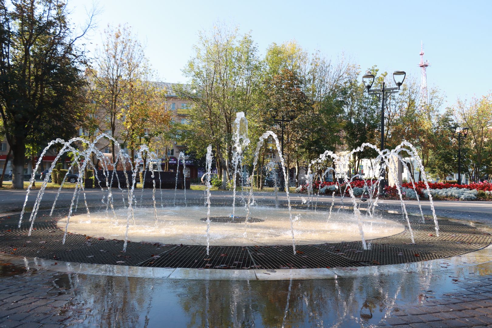 озеленение, цветочные клумбы, скверы,