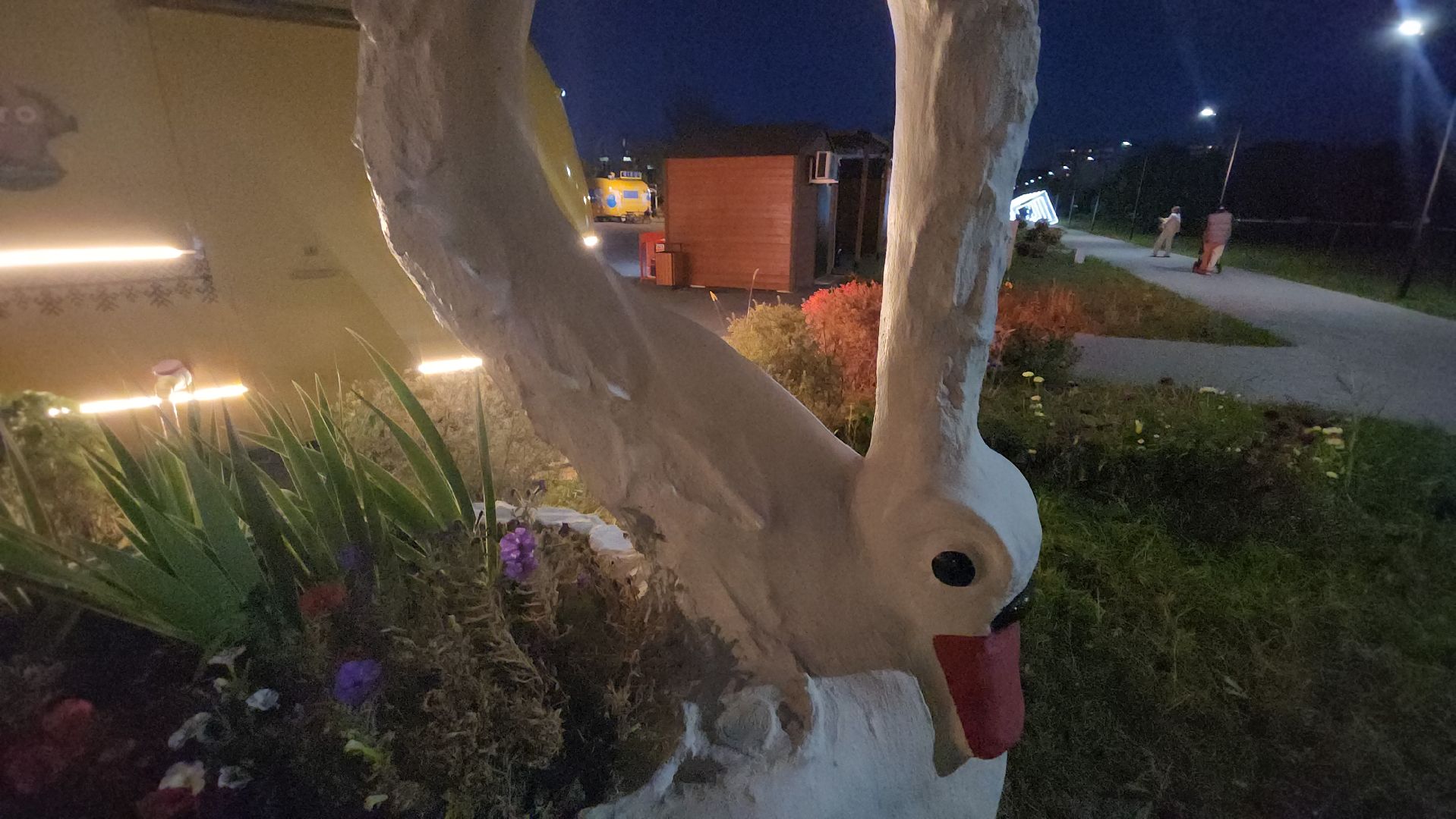 долгопрудный, центральный парк, светодиоды, цветник,клумбы,