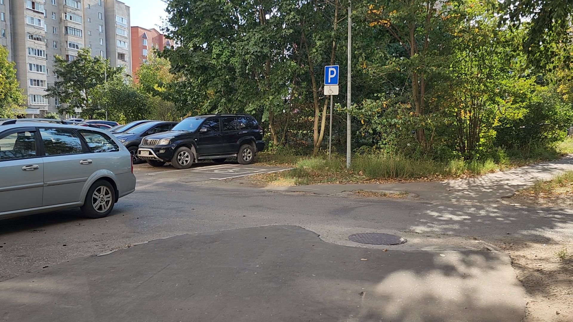 Черноголовка, Дороги, Дорожная разметка, Парковки,