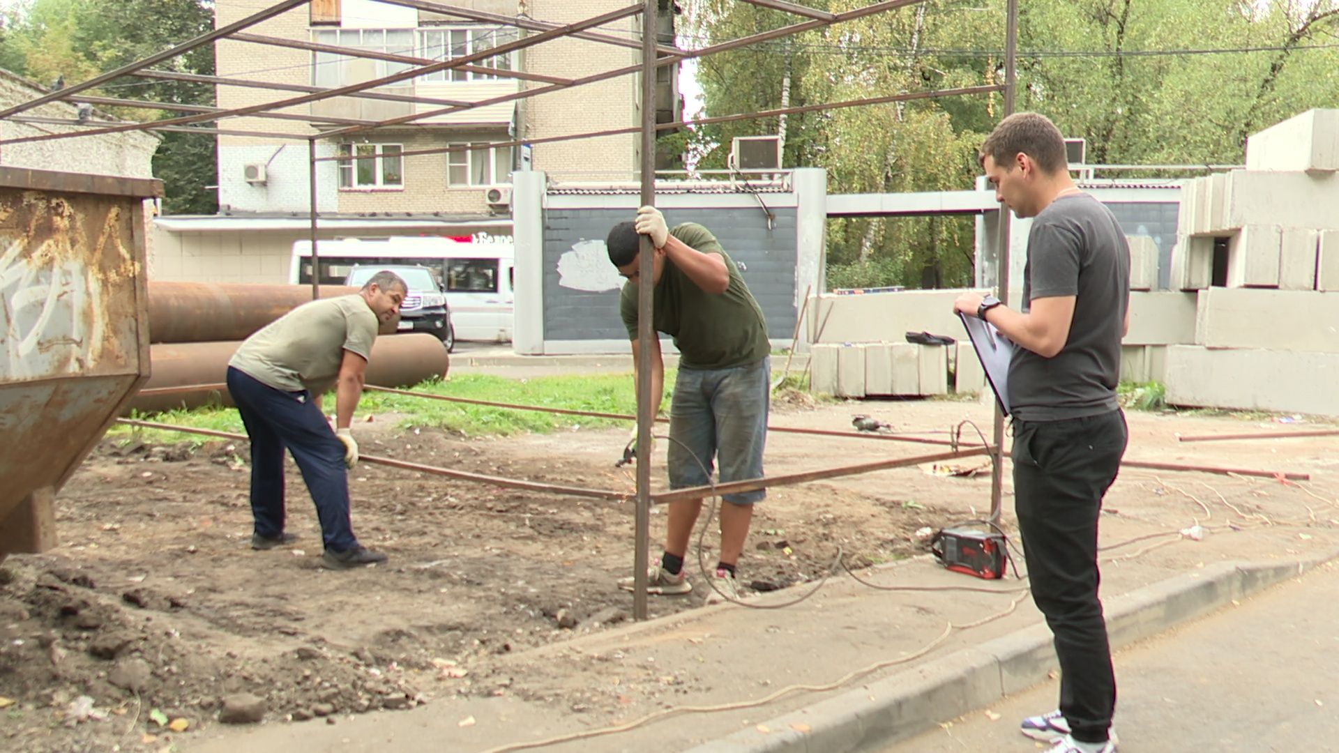 Реутов, контейнерные площадки, единый стиль, мусор, мусорные контейнеры,