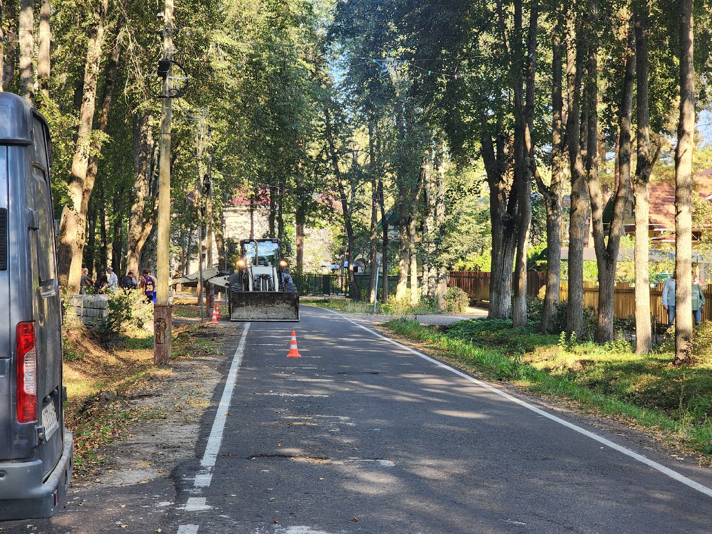 Дубна, Ремонт тротуара, Дорожные работы,