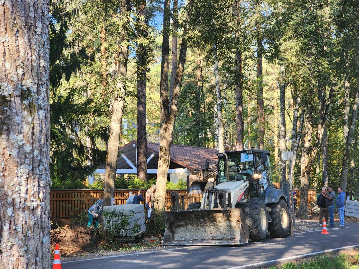 Дубна, Ремонт тротуара, Дорожные работы,