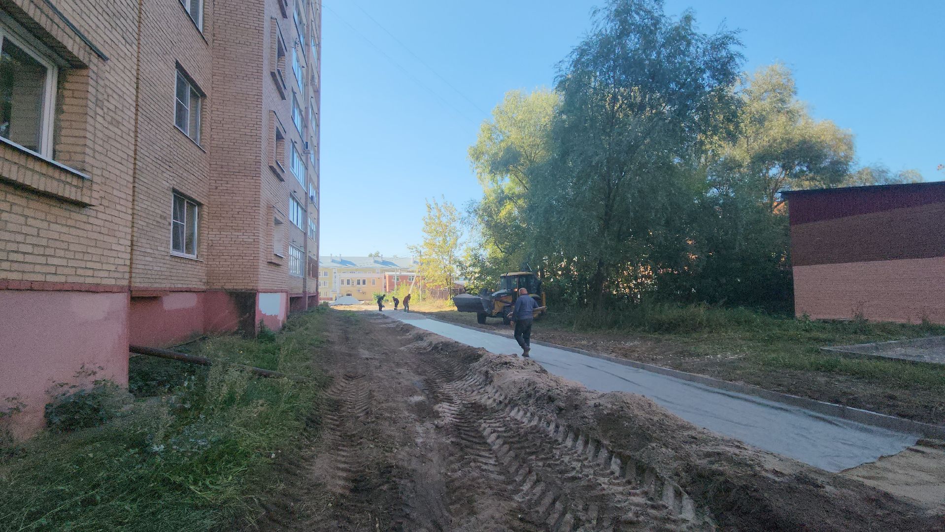 егорьевск, благоуйстройство, двор, парковка, тротуар,