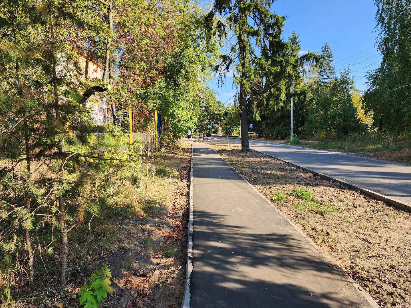 раменское, дороги, пешеходный путь от детского сада к школе,