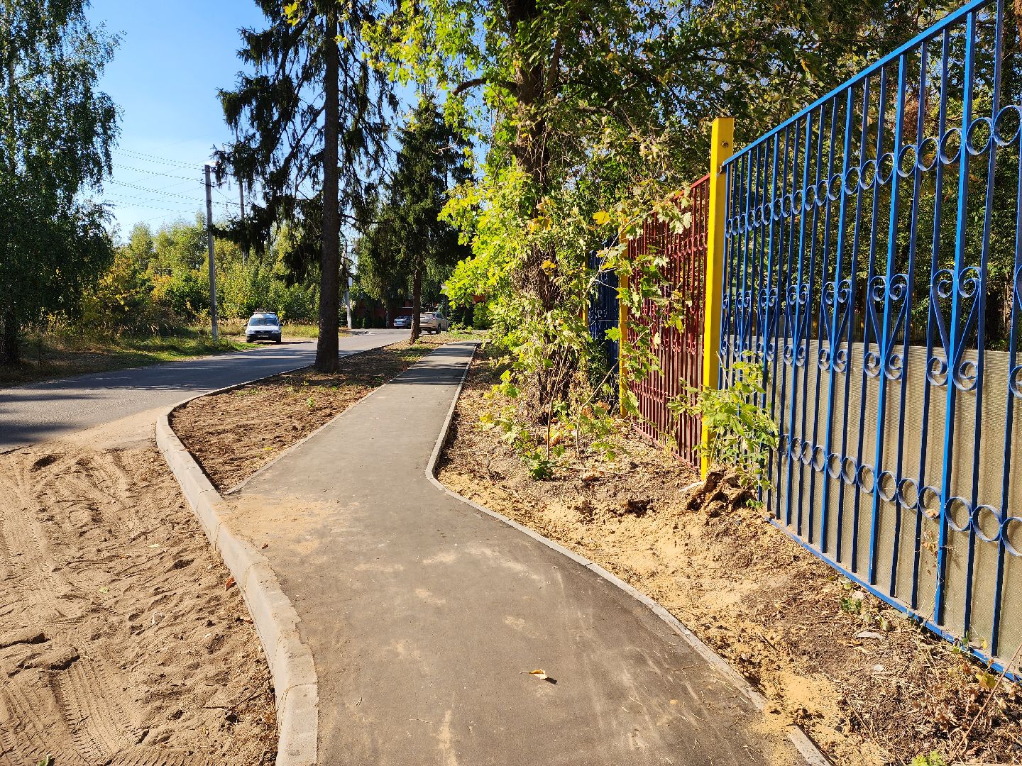 раменское, дороги, пешеходный путь от детского сада к школе,