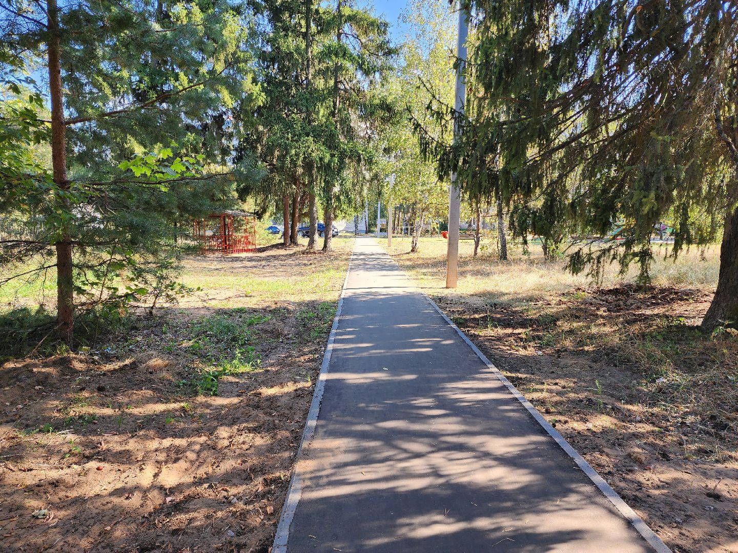 раменское, дороги, пешеходный путь от детского сада к школе,