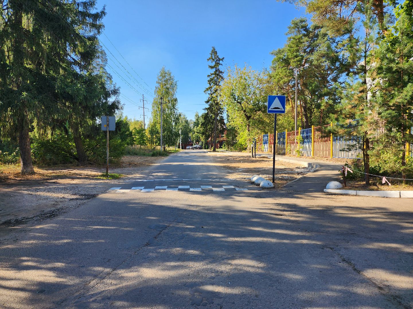раменское, дороги, пешеходный путь от детского сада к школе,