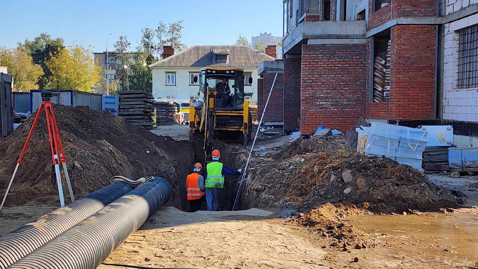 строительство, переселение из аварийного жилья, строительство домов для переселенцев, Старая Купавна, Богородской городской округ,