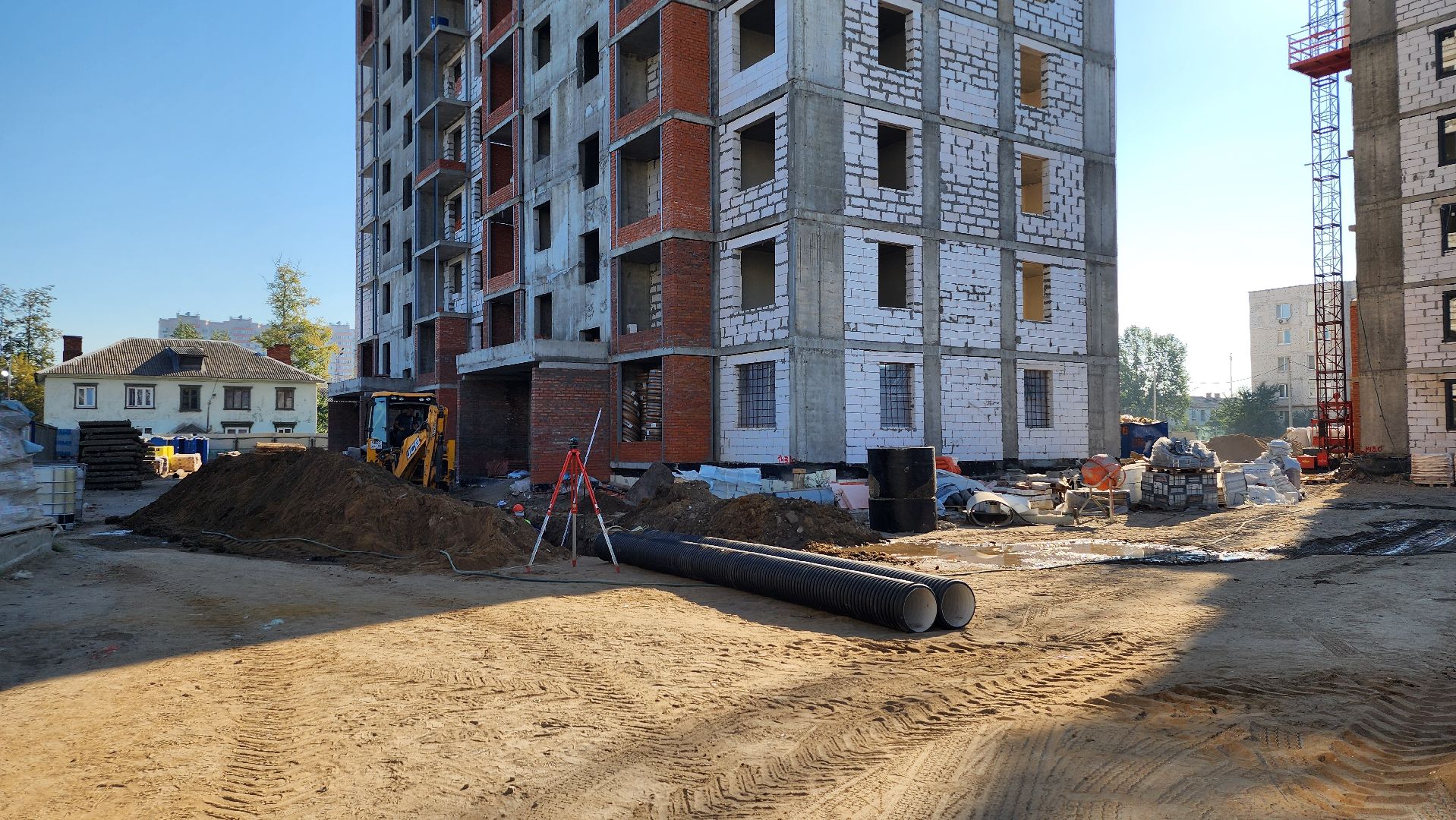 строительство, переселение из аварийного жилья, строительство домов для переселенцев, Старая Купавна, Богородской городской округ,